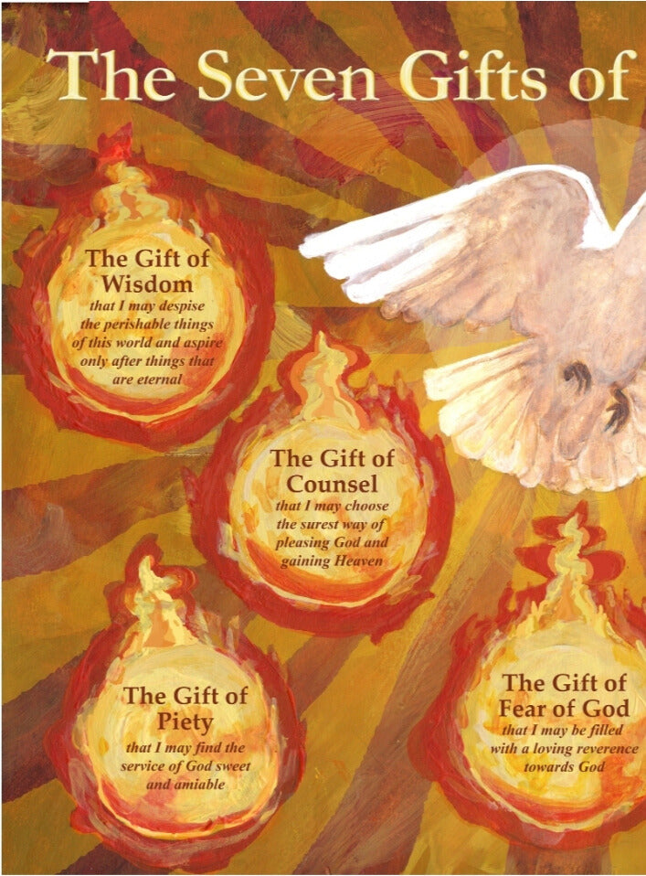7 Gifts of the Holy Spirit Poster Gift