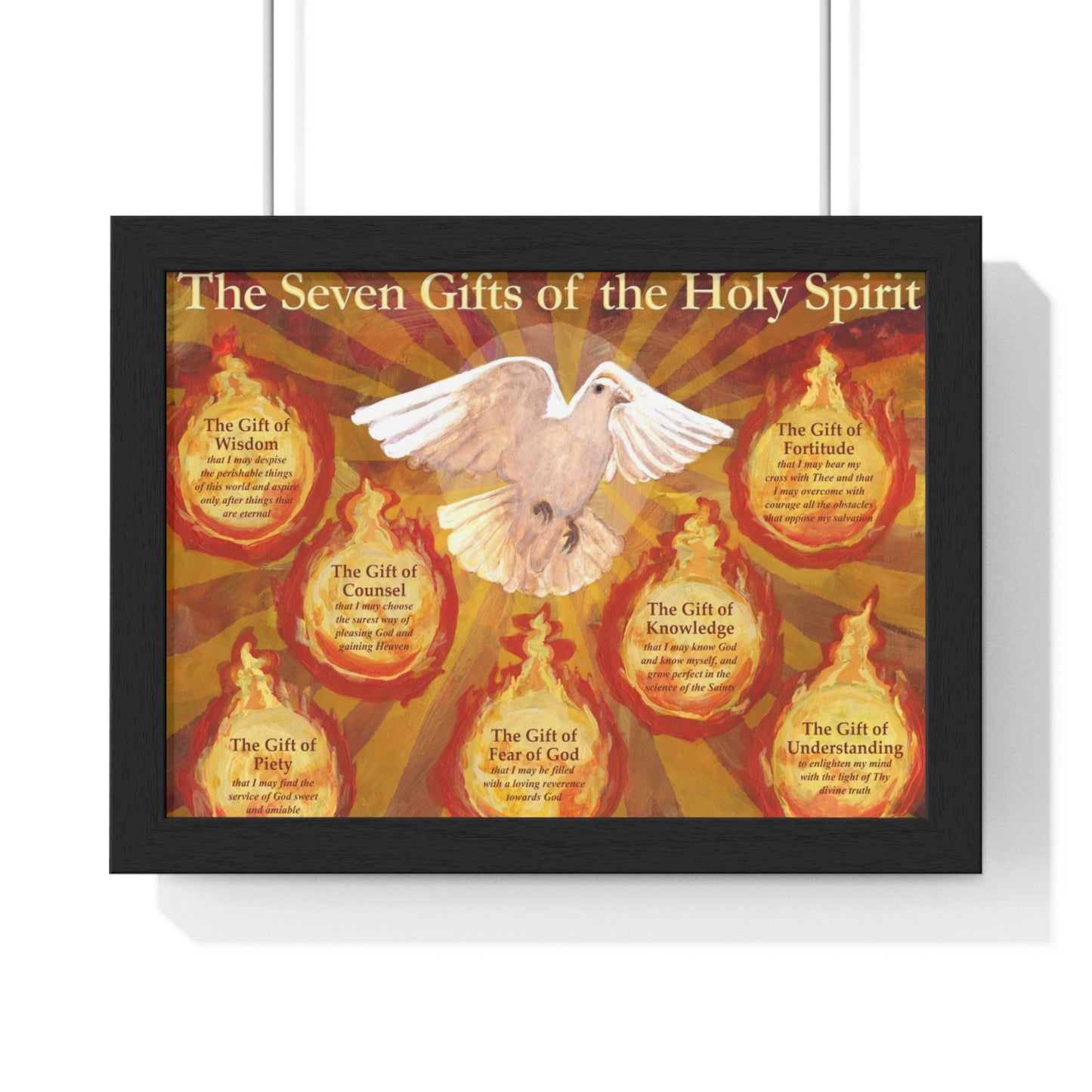 7 Gifts of the Holy Spirit - Framed