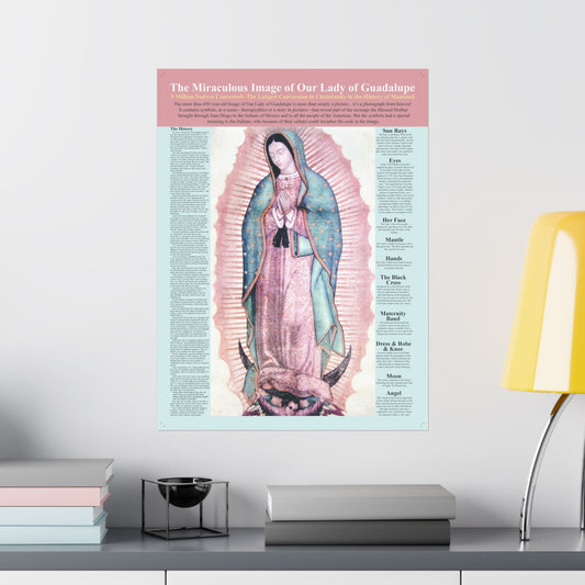The Miraculous Our Lady of Guadalupe Catholic Poster