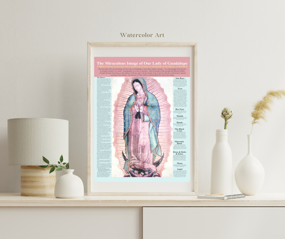 The Miraculous Our Lady of Guadalupe Catholic Poster