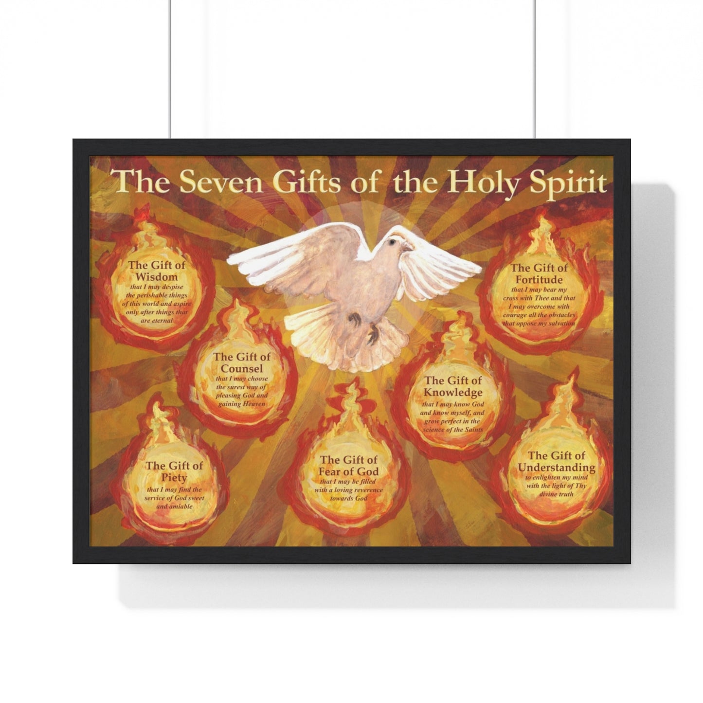 7 Gifts of the Holy Spirit - Framed
