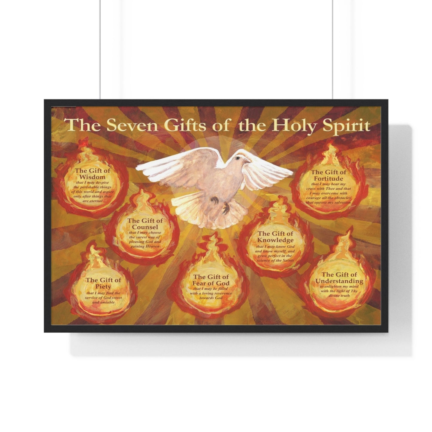 7 Gifts of the Holy Spirit - Framed
