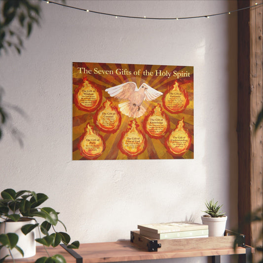 7 Gifts of the Holy Spirit Poster Gift