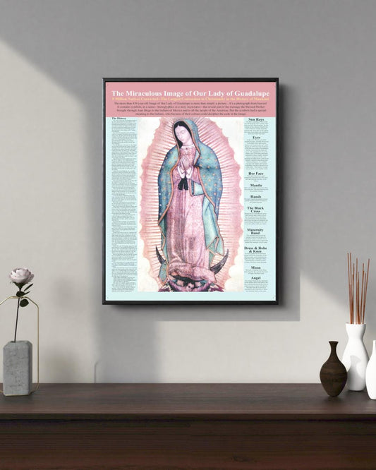 The Miraculous Our Lady of Guadalupe Catholic Poster