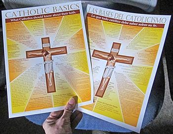 Catholic Basics Posters and Handouts- What every Catholic Should Know- Evangelization and Catechesis tool